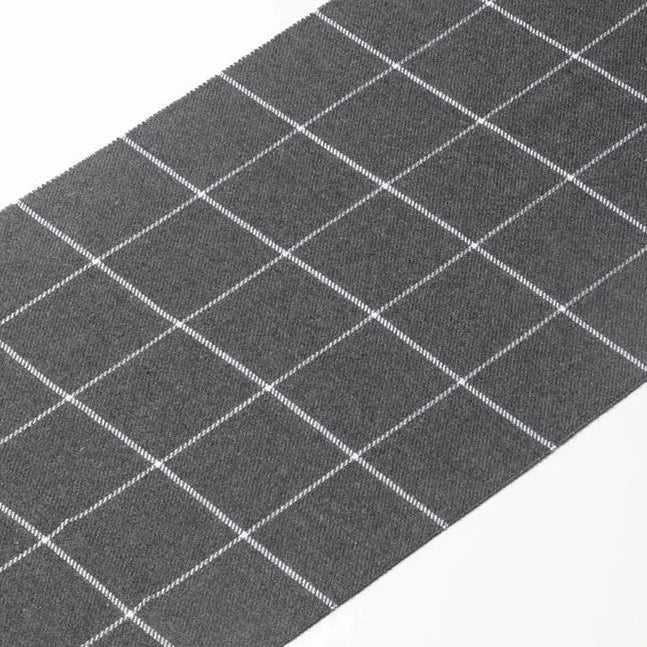 Écharpe homme hiver douce à franges motif carreaux classique