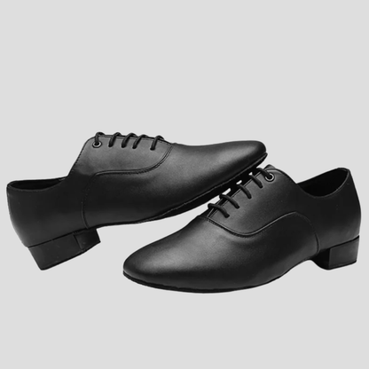 Chaussures de Danse Latine pour Hommes | Noir Brillant