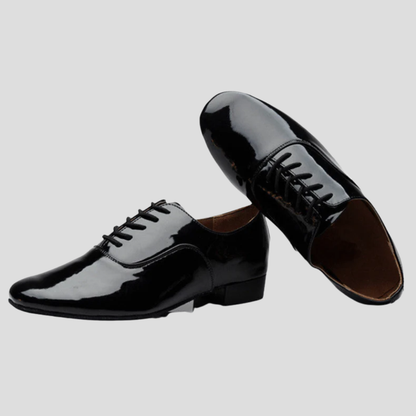 Chaussures de Danse Latine pour Hommes | Noir Brillant