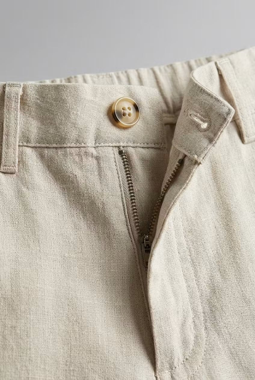 Ensemble Lin Homme | Blazer et Pantalon Décontractés | Coupe Relaxe