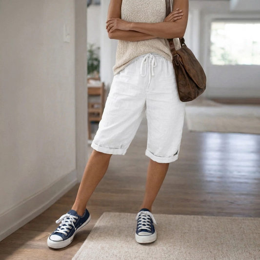 Shorts pour femmes | ceinture à cordon ajustable | confortable