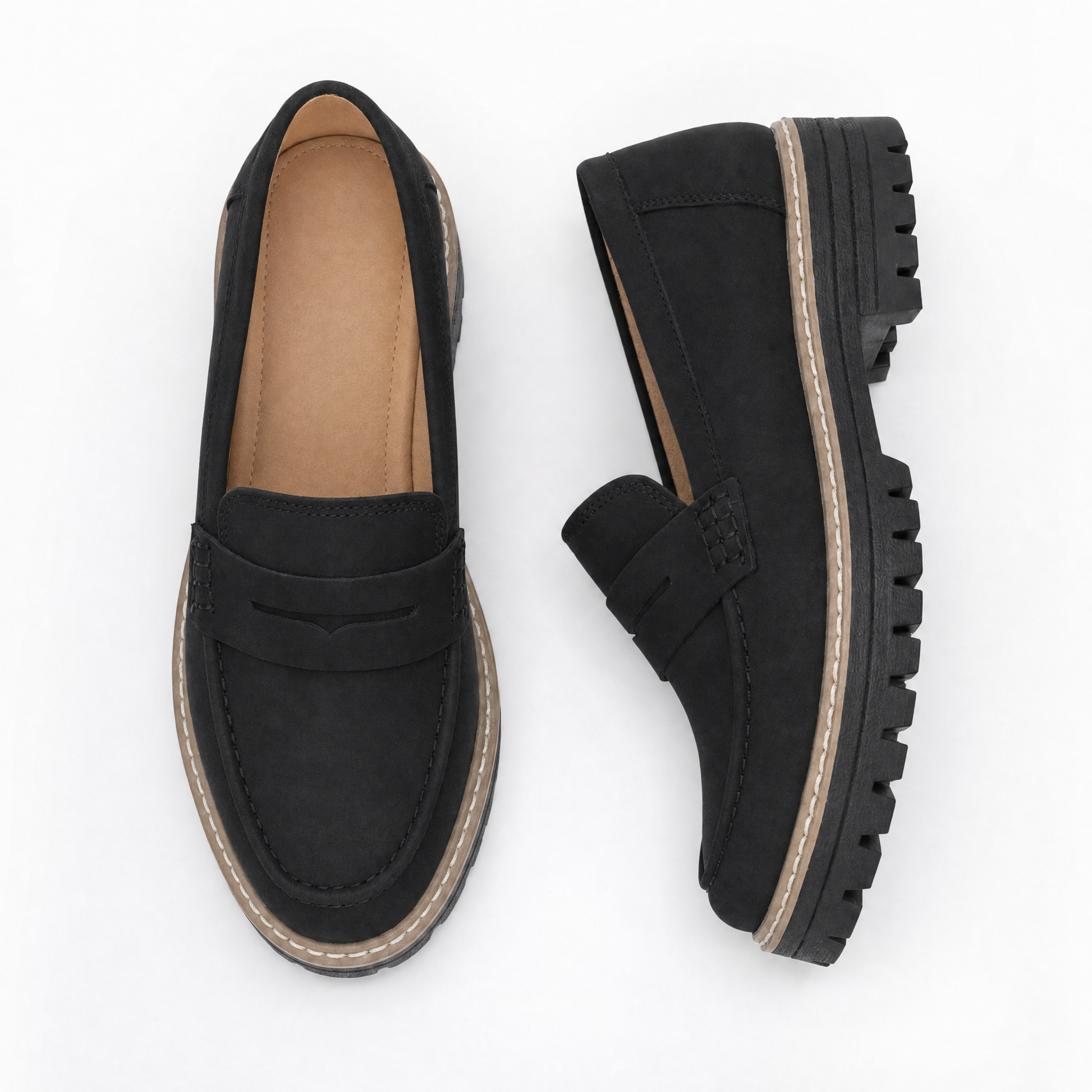 Mocassins orthopédiques femme | Plateforme confortable | Soutien de la voûte