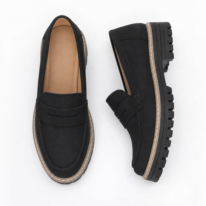 Mocassins orthopédiques femme | Plateforme confortable | Soutien de la voûte