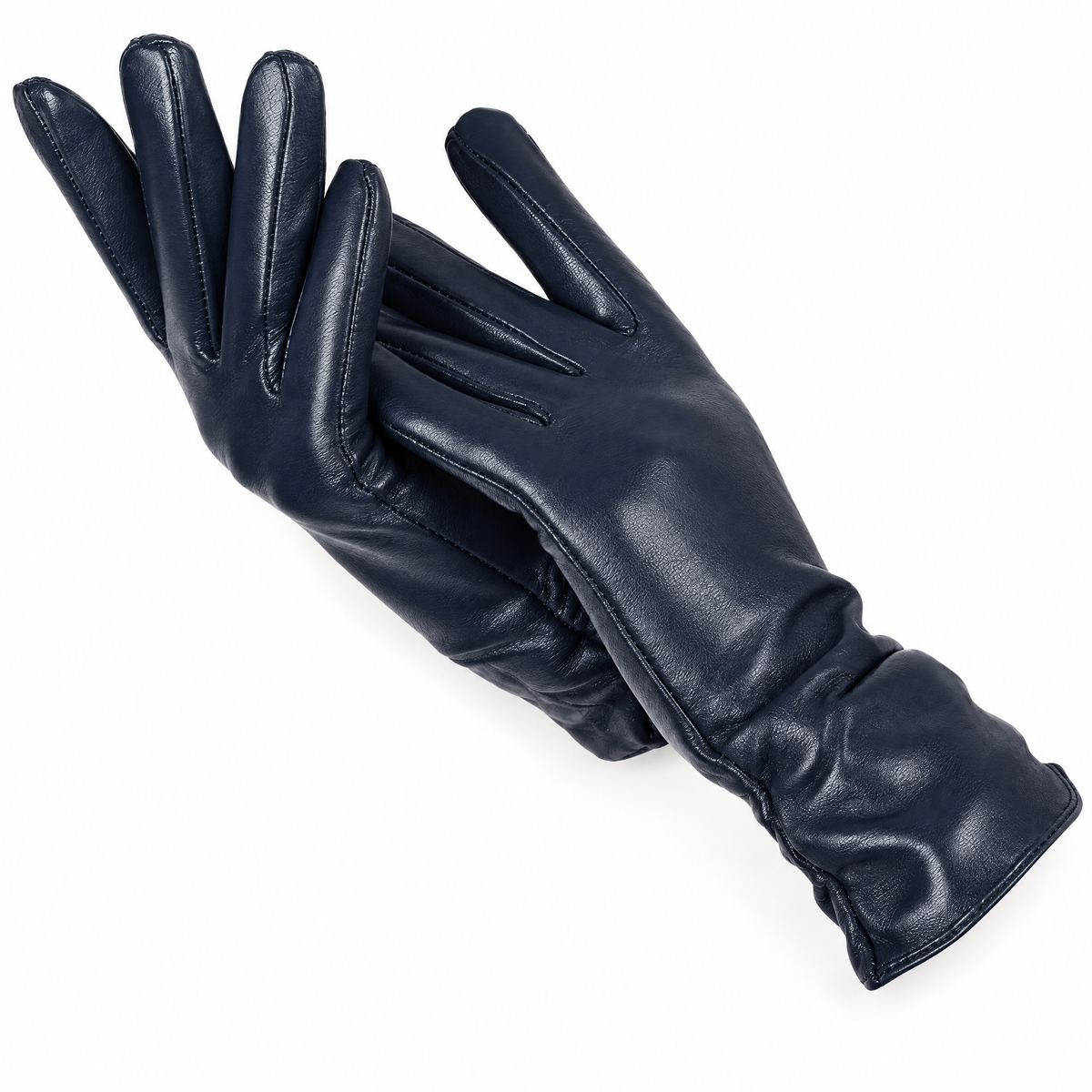 Gants cuir agneau femme doublure laine hiver, cuir souple et chaud