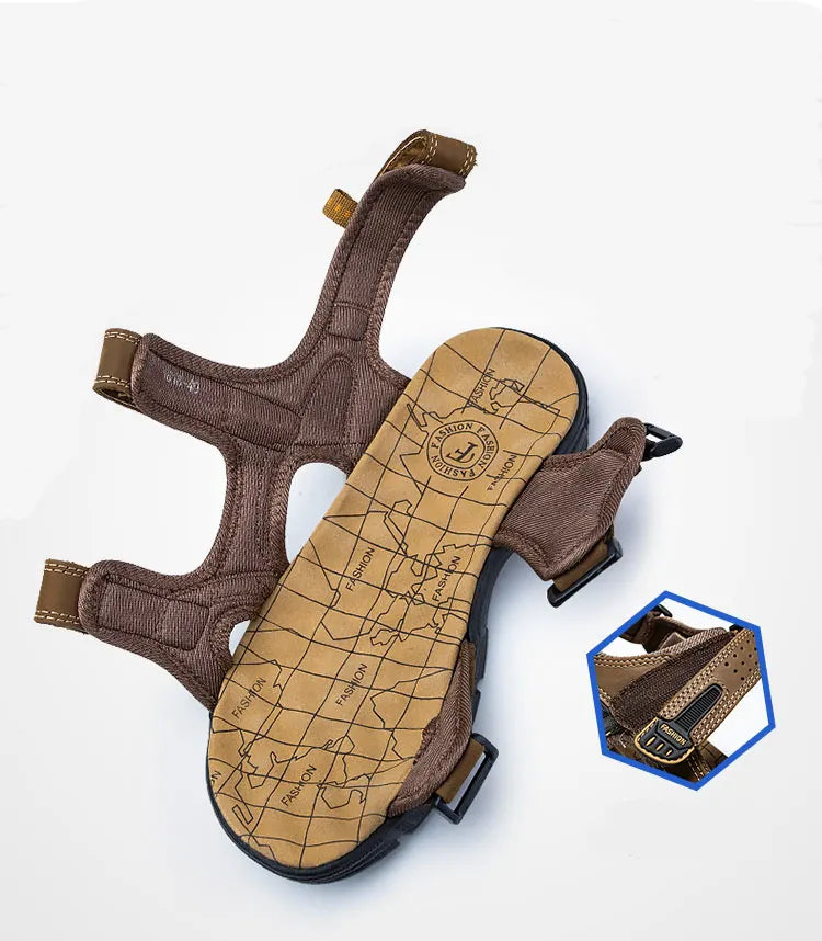 Sandales de soutien pour pieds larges | Homme et femme | Scratch