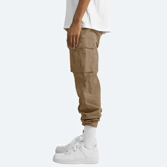 Pantalon Cargo Homme | Coupe Droite, Poches Multiples