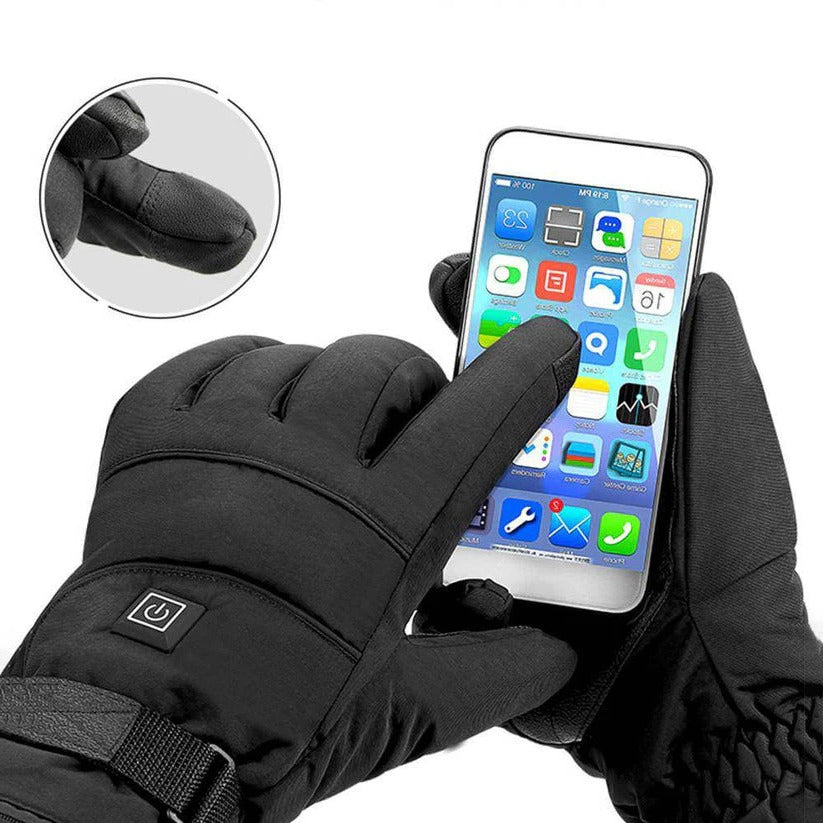 Gants chauffants hiver imperméables température réglable compatible écran tactile