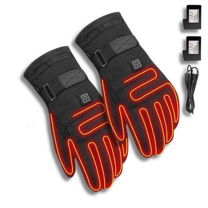 Gants chauffants hiver imperméables température réglable compatible écran tactile
