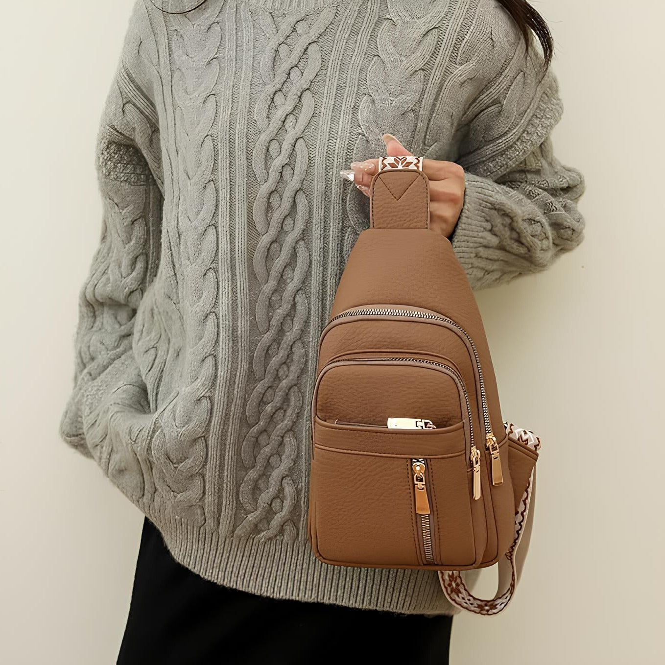 Sac Bandoulière Antivol | Compact, Résistant à l'Eau
