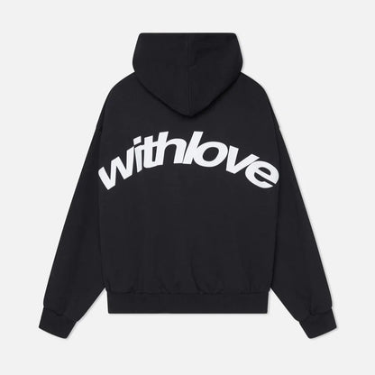Sweat à capuche oversize unisexe coupe décontractée avec détail façade contrasté
