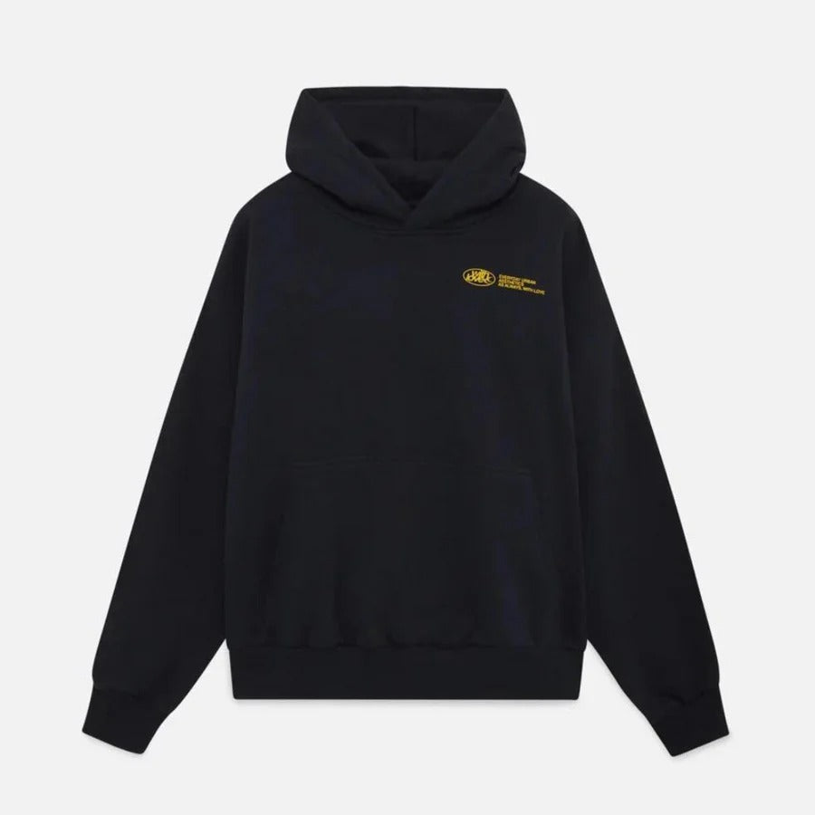 Sweat à capuche oversize unisexe coupe décontractée avec détail façade contrasté
