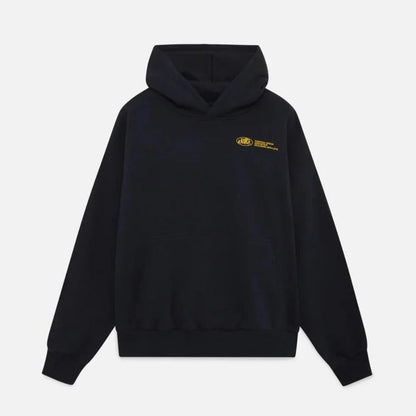 Sweat à capuche oversize unisexe coupe décontractée avec détail façade contrasté