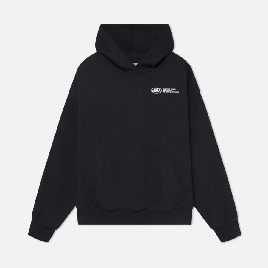 Sweat à capuche oversize unisexe coupe décontractée avec détail façade contrasté