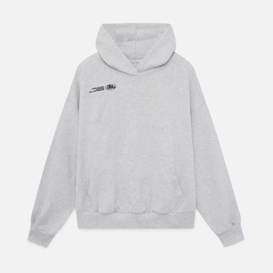 Sweat à capuche oversize unisexe coupe décontractée avec détail façade contrasté