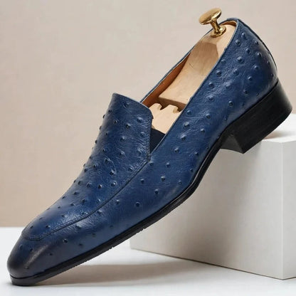 Galia | Mocassins Homme Cuir Pleine Fleur Texture Relief