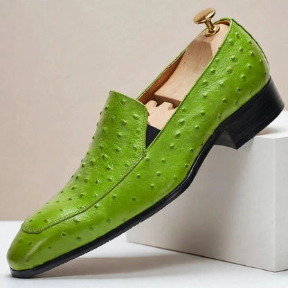 Galia | Mocassins Homme Cuir Pleine Fleur Texture Relief