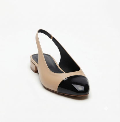 Ballerines Slingback Femme Cuir Synthétique Talon 3cm - Lorien