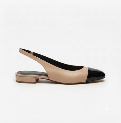 Ballerines Slingback Femme Cuir Synthétique Talon 3cm - Lorien