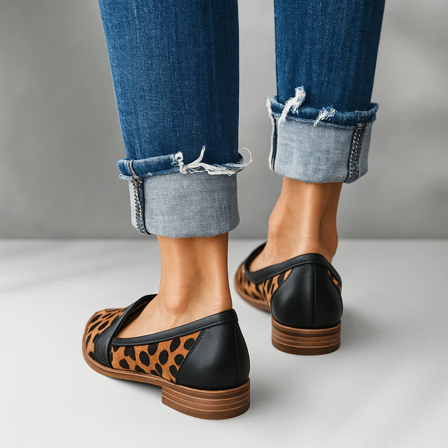 Mocassins orthopédiques femme slip-on semelle anatomique bout rond