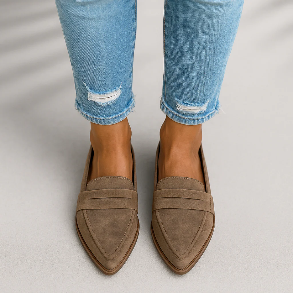 Mocassins orthopédiques femme slip-on semelle anatomique bout rond
