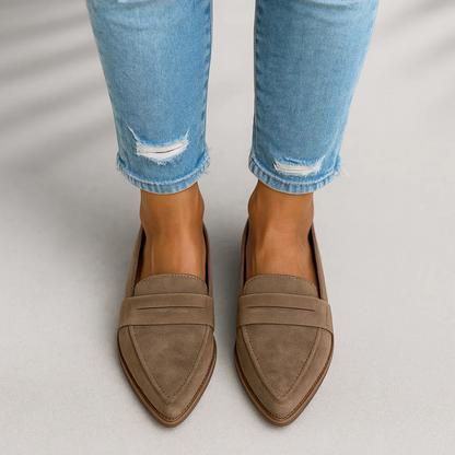 Mocassins orthopédiques femme slip-on semelle anatomique bout rond