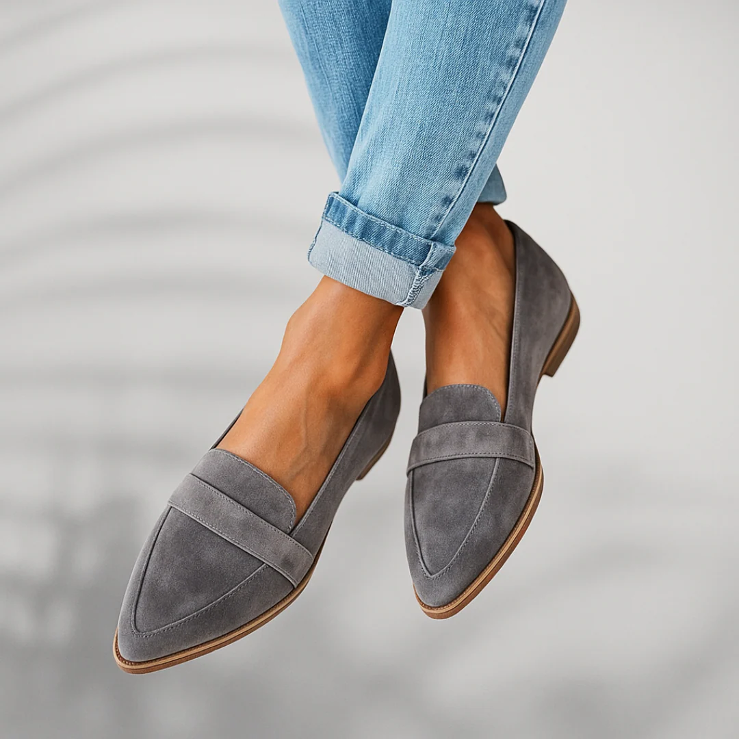 Mocassins orthopédiques femme slip-on semelle anatomique bout rond