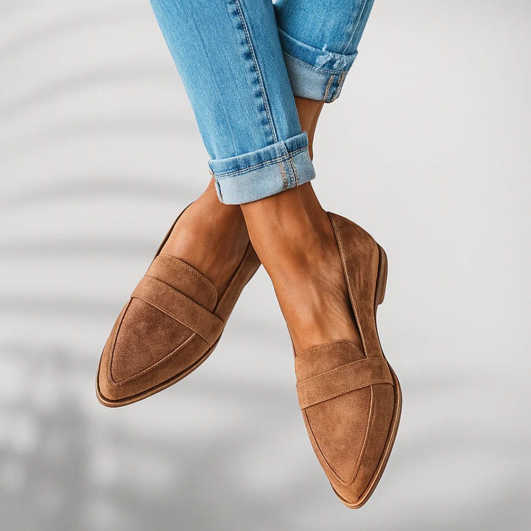 Mocassins orthopédiques femme slip-on semelle anatomique bout rond