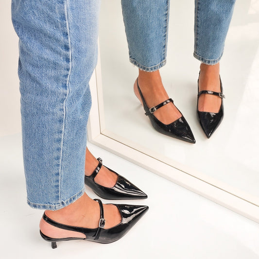 Jinnah Décolleté Slingback - Élégance Chic - Confort Optimal-Chaussures-PARIS FEMME