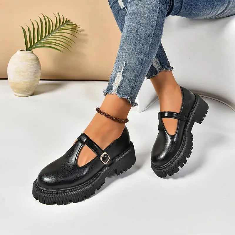 Chaussures Mary Jane | Noir | Design Orthopédique