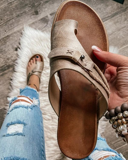 Sandales Femme | Confort Orthopédique, Cuir Mixte Coton
