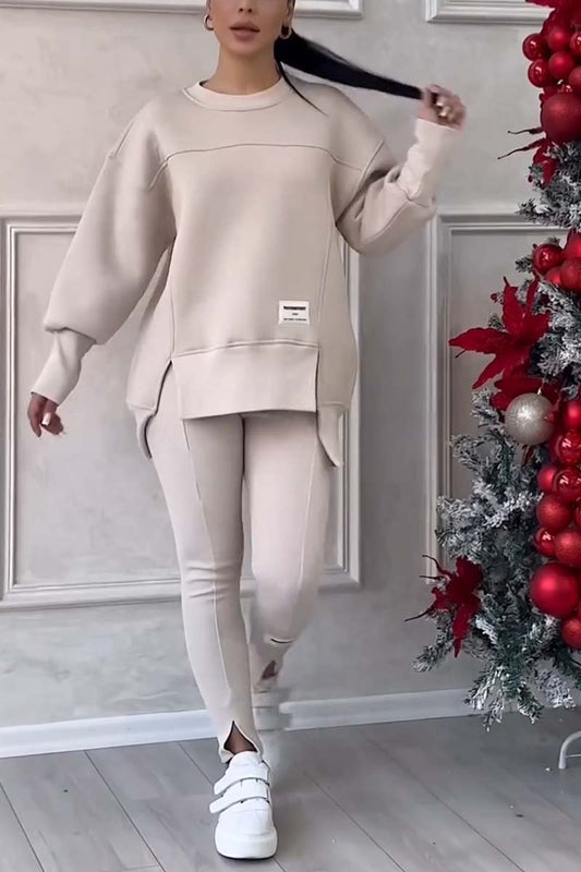 Jessica- Sweat-shirt et jambières - Fente Ourlet-Chemisier-PARIS FEMME