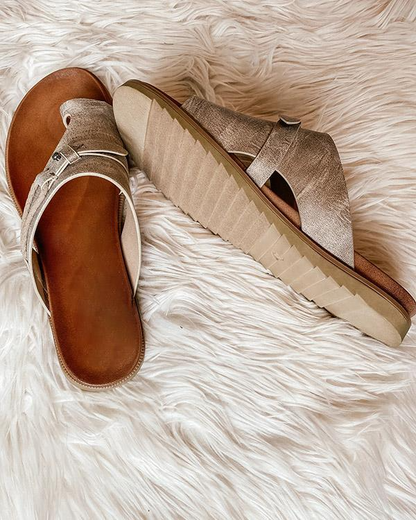 Sandales Femme | Confort Orthopédique, Cuir Mixte Coton
