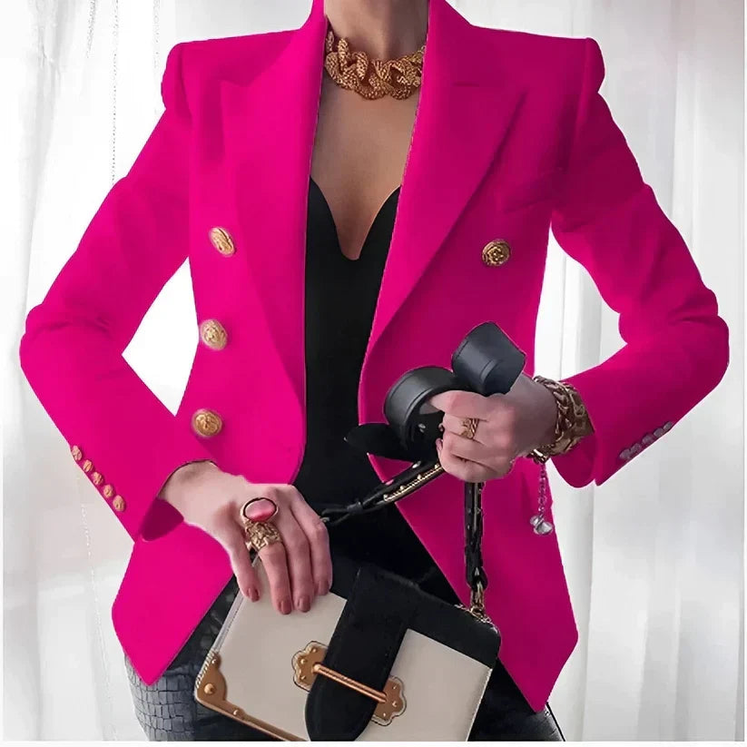 Blazer femme | Boutonnage simple, épaules structurées