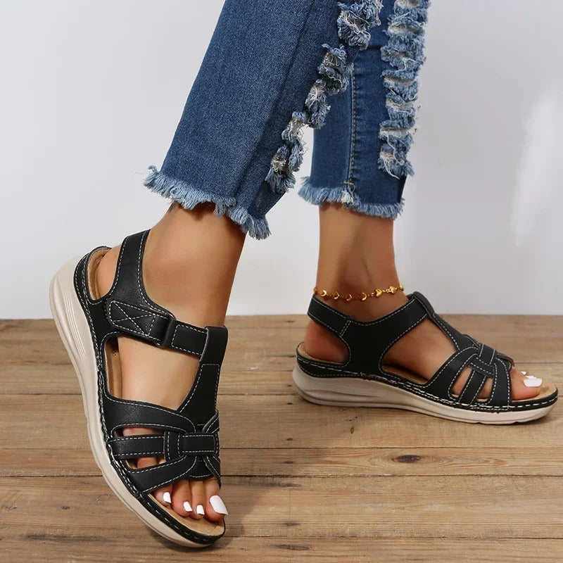 Sandales Femme Cuir | Confort Orthopédique, Cuir Véritable