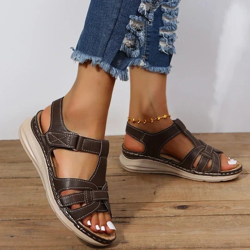 Sandales Femme Cuir | Confort Orthopédique, Cuir Véritable