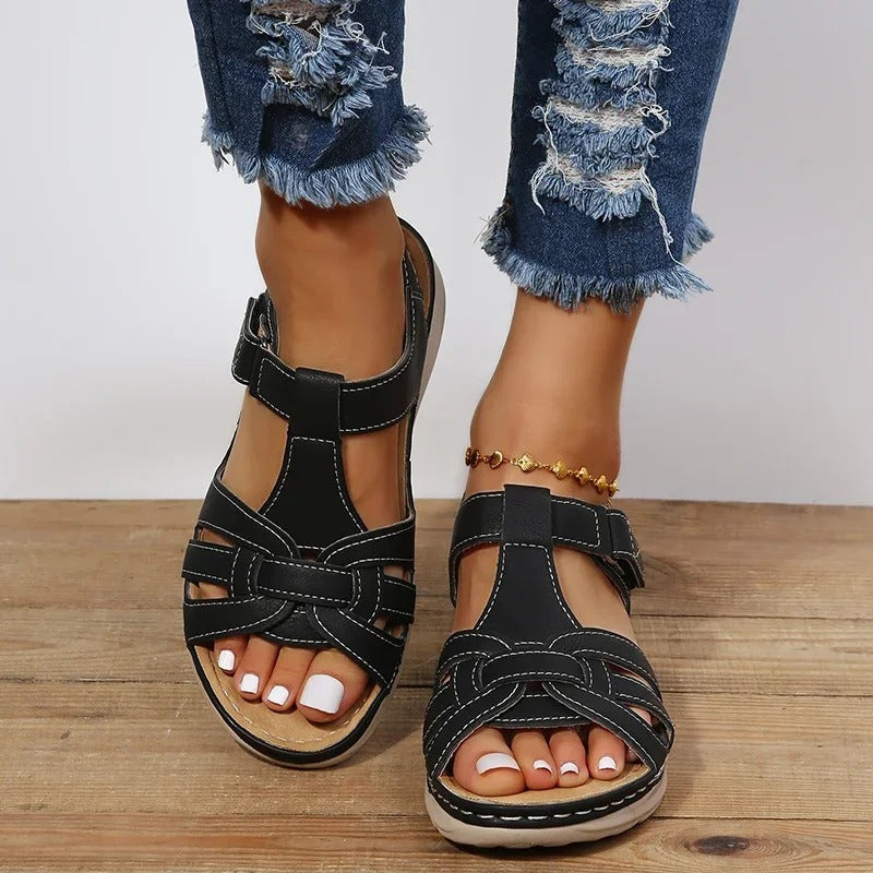 Sandales Femme Cuir | Confort Orthopédique, Cuir Véritable
