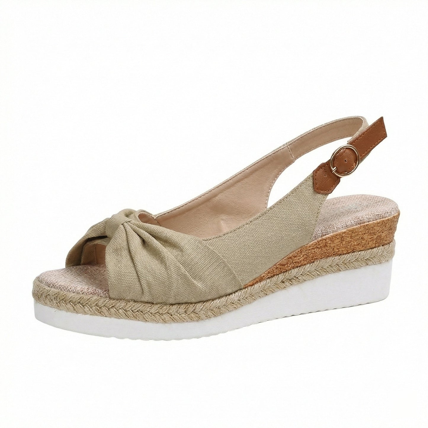 Sandales Confort Femme | Bride Réglable, Semelle Compensée | Style Estival
