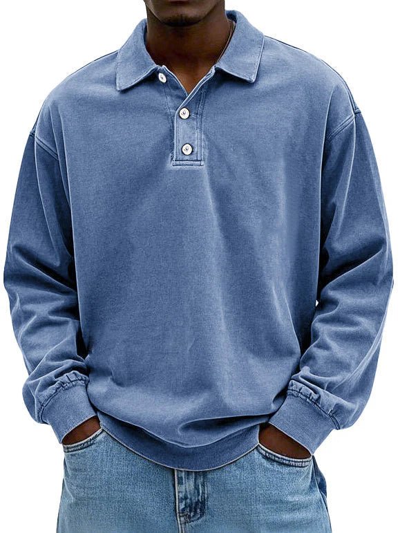 T-shirts Hommes | Polo Manches Longues, Coton | Lavé Vintage, Oversized