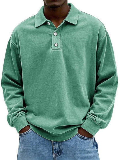 T-shirts Hommes | Polo Manches Longues, Coton | Lavé Vintage, Oversized