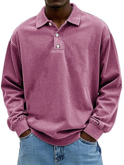 T-shirts Hommes | Polo Manches Longues, Coton | Lavé Vintage, Oversized