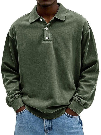 T-shirts Hommes | Polo Manches Longues, Coton | Lavé Vintage, Oversized