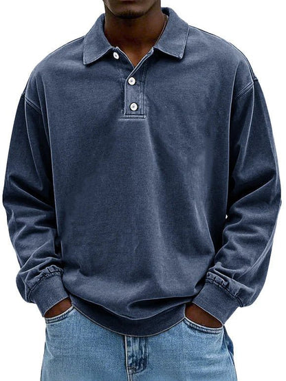 T-shirts Hommes | Polo Manches Longues, Coton | Lavé Vintage, Oversized