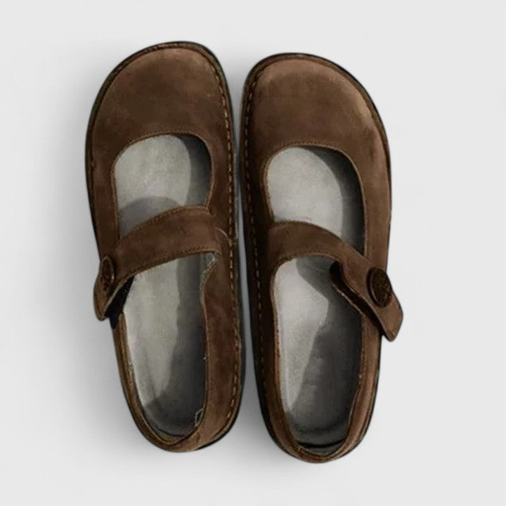 Femmes Chaussures Mary Jane Orthopédiques Cuir