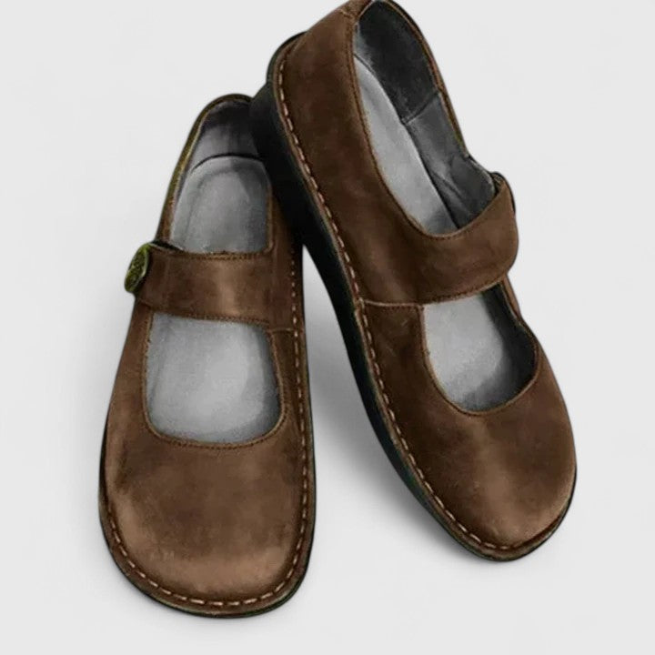 Femmes Chaussures Mary Jane Orthopédiques Cuir