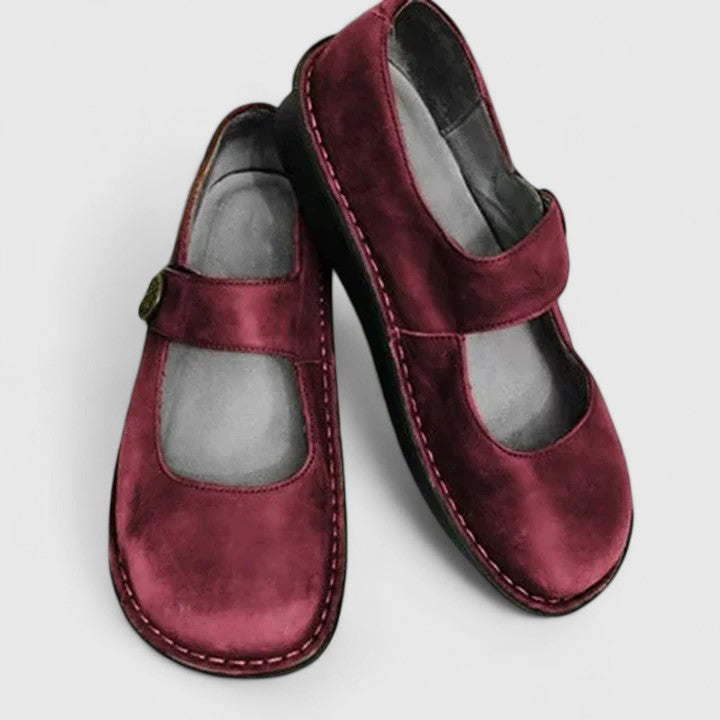 Femmes Chaussures Mary Jane Orthopédiques Cuir