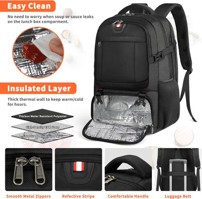 Sac à dos de voyage | Compartiment isolé, Chargement USB, Accès TSA