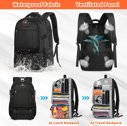 Sac à dos de voyage | Compartiment isolé, Chargement USB, Accès TSA