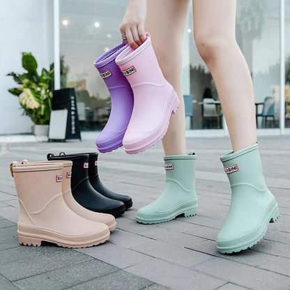 Bottes de Pluie Femme | Imperméables, Semi-Montantes | Confort Quotidien