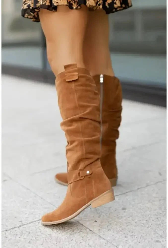 Megan – Bottines Rétro en Cuir Édition Limitée