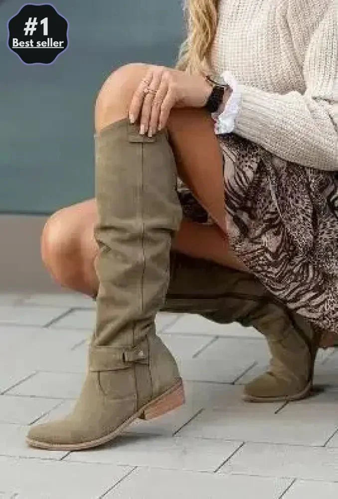 Megan – Bottines Rétro en Cuir Édition Limitée